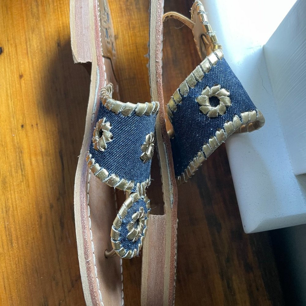 Jack Rogers Jacks Pebbled Flat Sandal Size 8